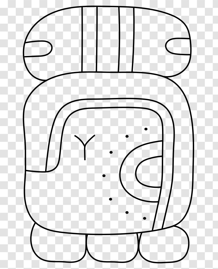 Vertebrate Thumb Line Art White - Cartoon - Mayan Calendar Transparent PNG