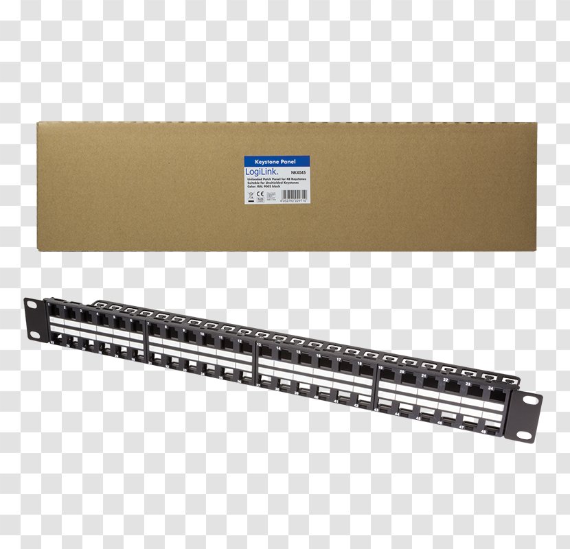 Cable Management Patch Panels Keystone Module Twisted Pair - 10 Gigabit Ethernet - Electronic Device Transparent PNG