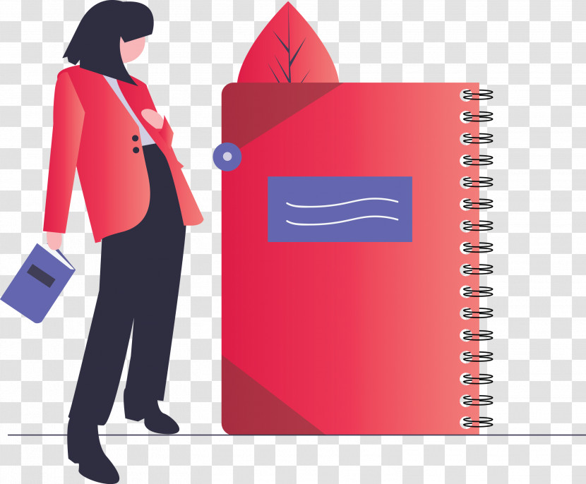 Notebook Girl Transparent PNG