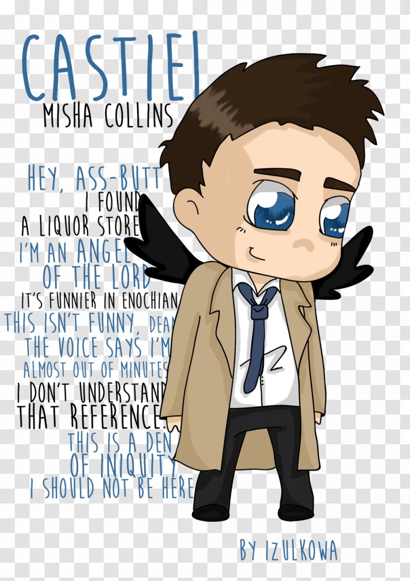 Castiel Sam Winchester Drawing Fan Art - Supernatural Transparent PNG