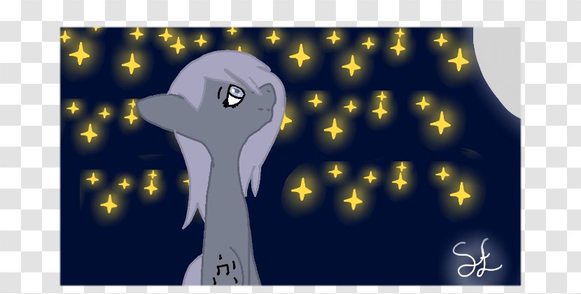 Mammal Cartoon Desktop Wallpaper Pattern - Fiction - Starry Night Transparent PNG