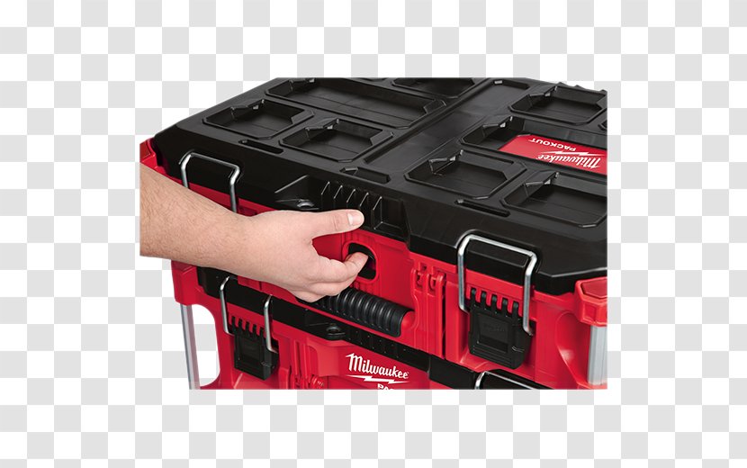 Milwaukee 48-22-8424 PACKOUT Tool Box 22 In. Packout Modular Storage System Boxes Electric Corporation - Handle - Sculpey Organizer Transparent PNG