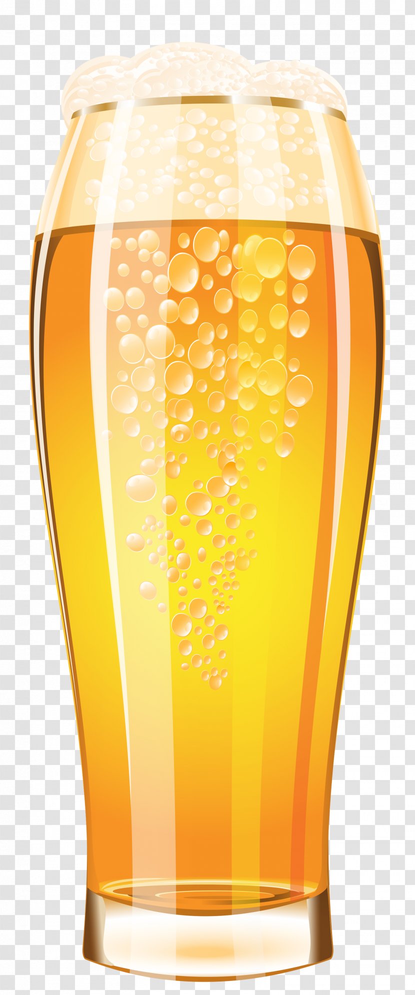 Beer Glassware Cocktail Clip Art - Orange Drink - Glass Of Vector Clipart Image Transparent PNG