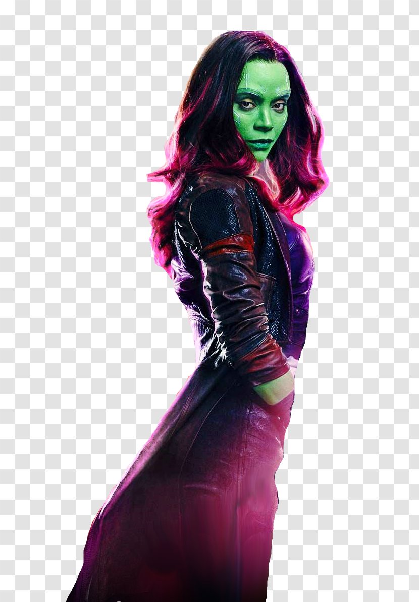 Gamora Guardians Of The Galaxy Groot Star-Lord Zoe Saldana - Flower Transparent PNG