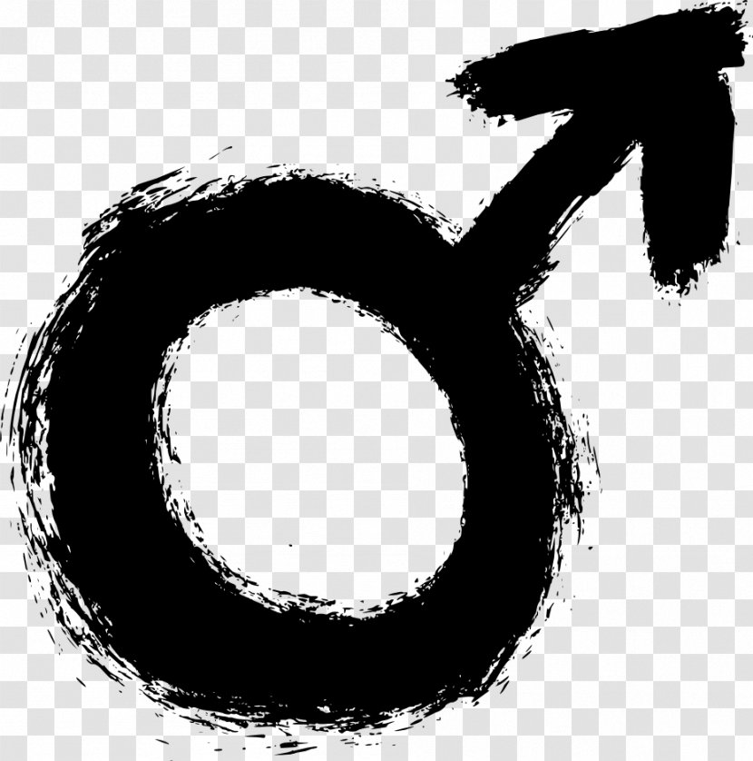 Gender Symbol Male - Silhouette - Gruge Transparent PNG