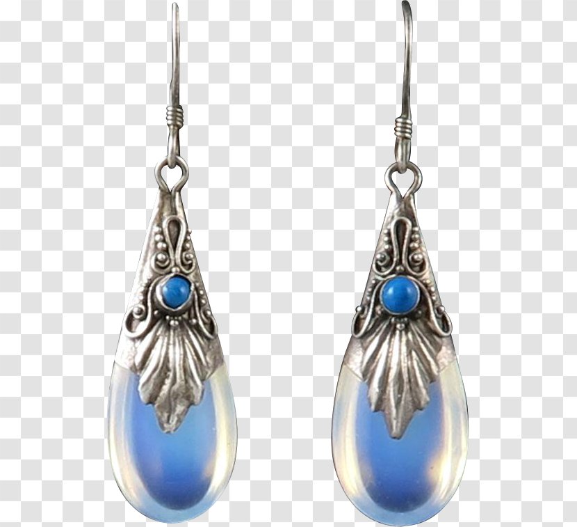 Pearl Earring Cobalt Blue Body Jewellery Transparent PNG