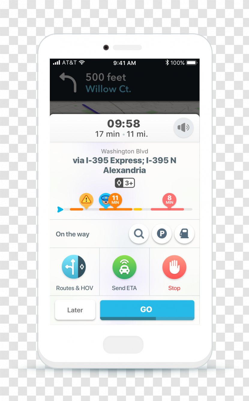 Smartphone Waze Feature Phone Portable Media Player - Electronics Transparent PNG