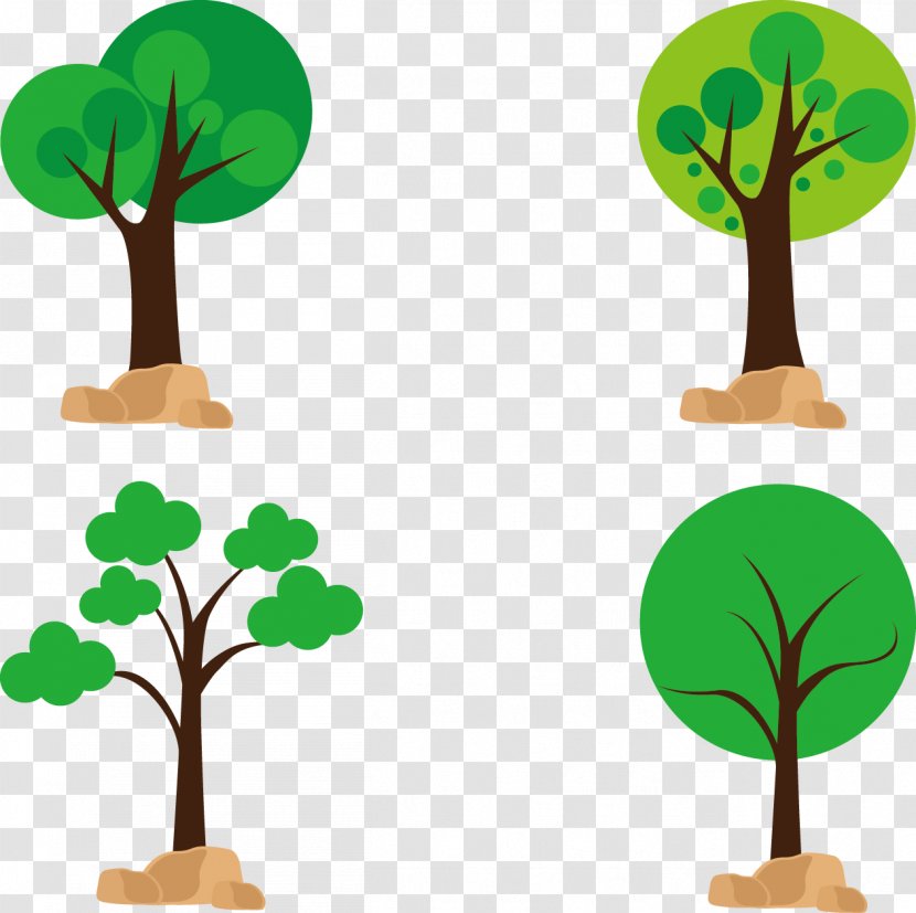 Tree Download Euclidean Vector - Pattern - Trees Transparent PNG