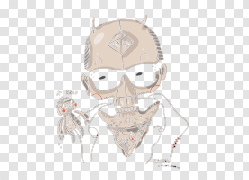 Nose Illustration - Cartoon - Creative Robot Skull Transparent PNG