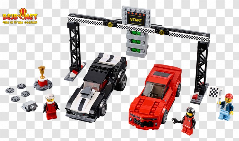 LEGO 75874 Speed Champions Chevrolet Camaro Drag Race 2016 Lego Minifigure Car Transparent PNG