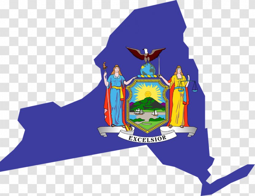 New York City Image Flag Of Map - Logo Transparent PNG