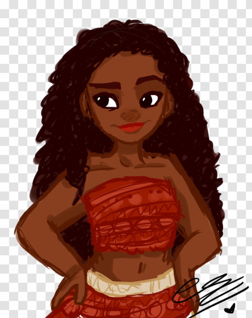 Brown Hair DeviantArt Disney Princess - Human Color - Moana Transparent PNG