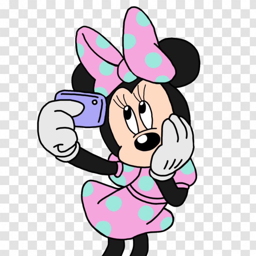 Minnie Mouse Mickey Selfie Cartoon Clip Art Transparent PNG