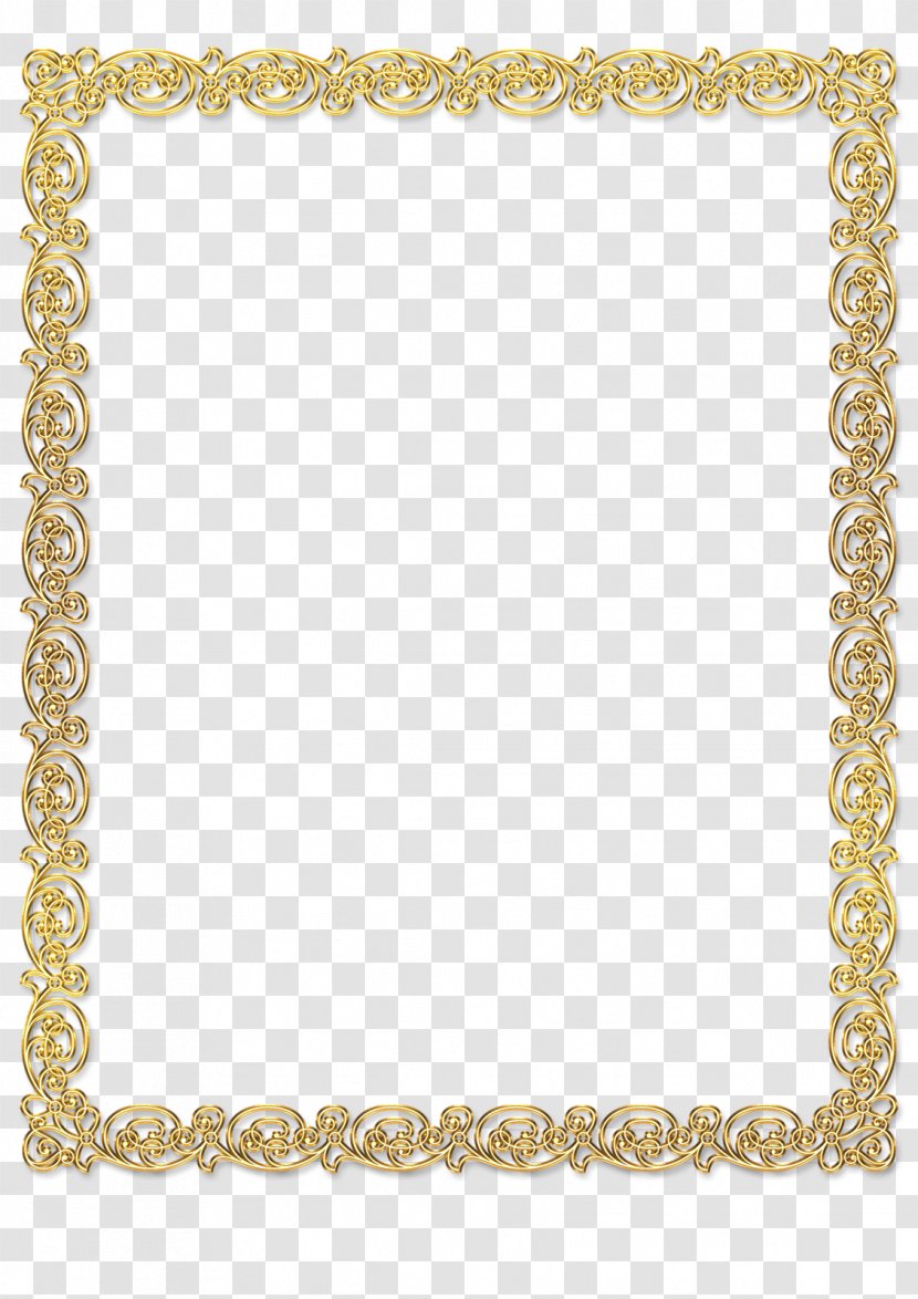 Certificate Borders - And Frames - Chain Rectangle Transparent PNG