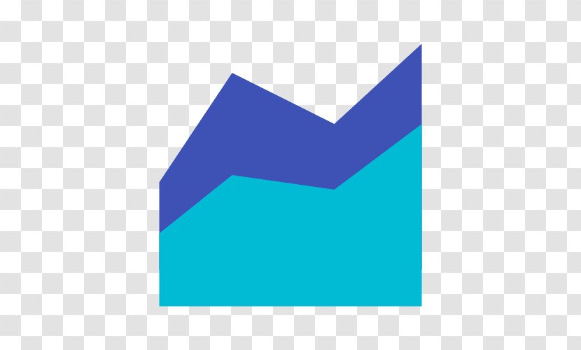Area Chart Statistics - Blue Transparent PNG