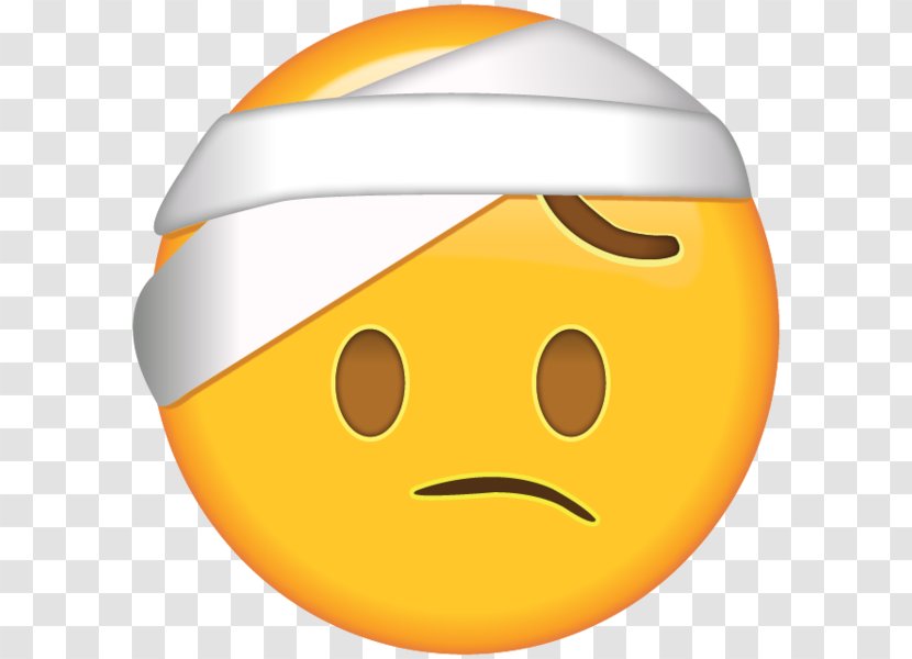 Emoji Bandage Emoticon Head Sticker - Common Cold - Headache Transparent PNG