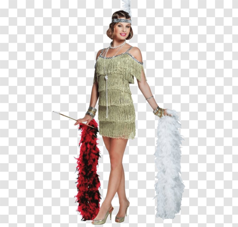 1920s The Great Gatsby Flapper Costume Dress Transparent PNG