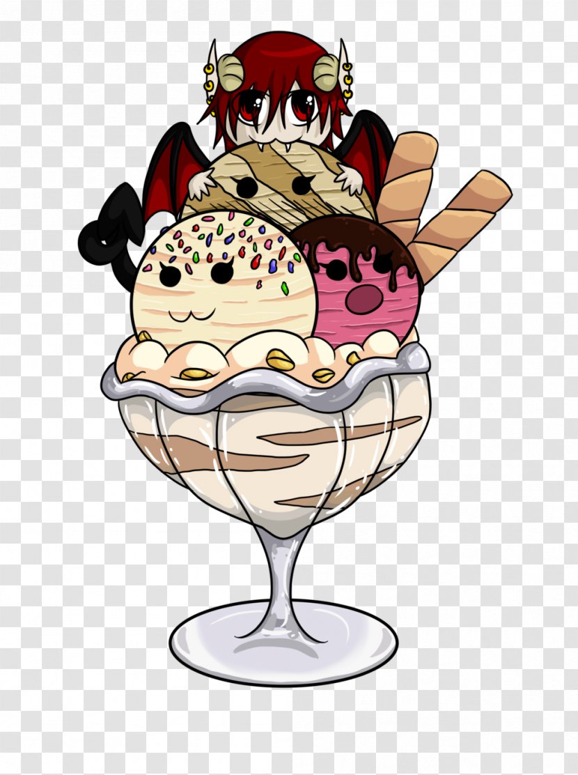 Ice Cream Cones Sundae Food - Frame Transparent PNG