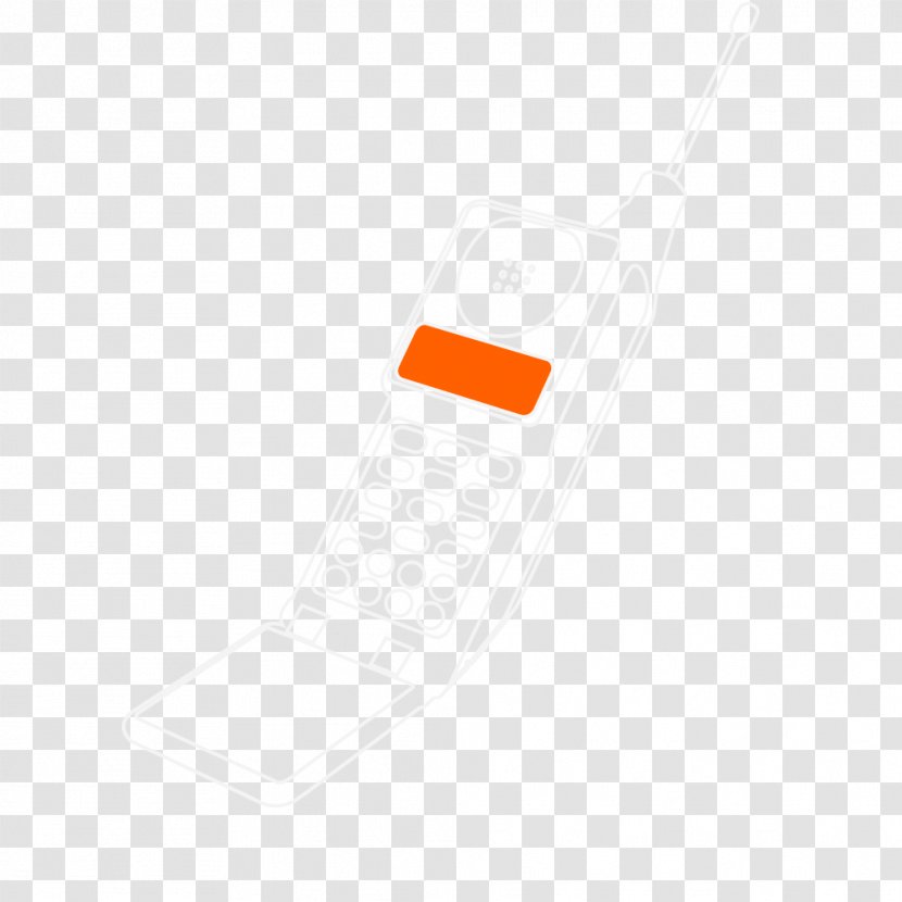 Line Font - Orange - Design Transparent PNG