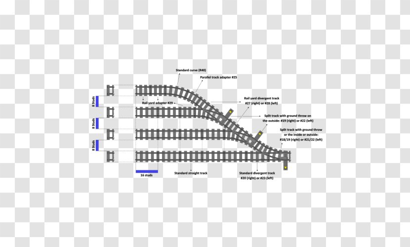 Rail Transport Train Ladder Track Depot - Silhouette Transparent PNG
