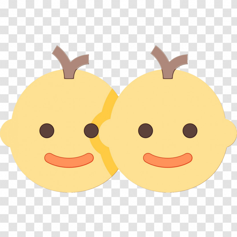 Smiley Yellow Cartoon Fruit Transparent PNG