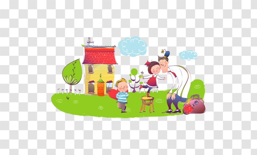 Child Cartoon Family Illustration - Photography Transparent PNG