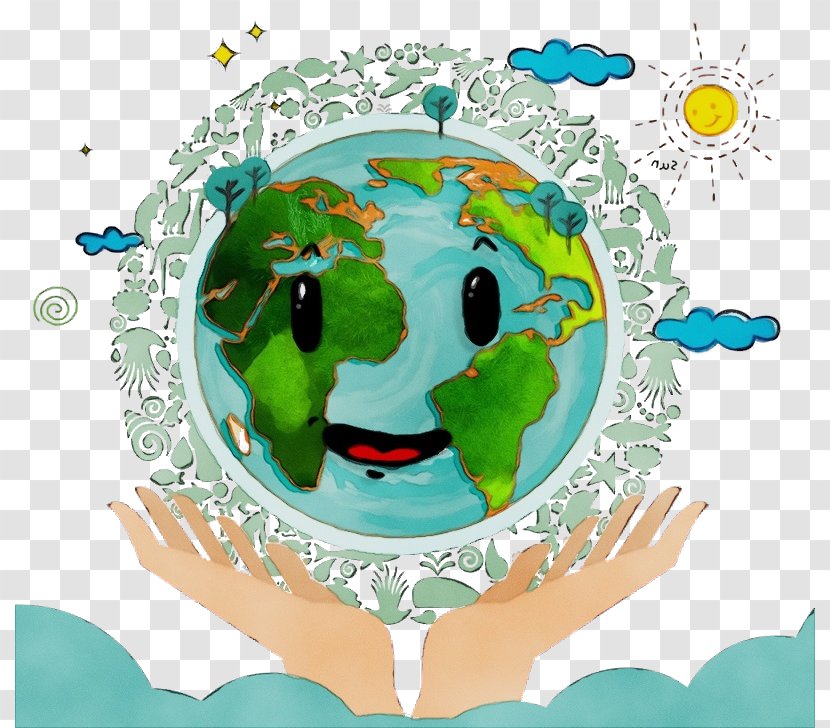 Green Earth World Transparent PNG