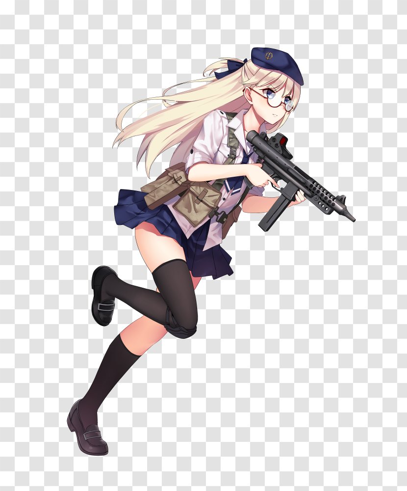 Girls' Frontline Star Model Z62 Submachine Gun 萌娘百科 No - Watercolor - Girls Transparent PNG