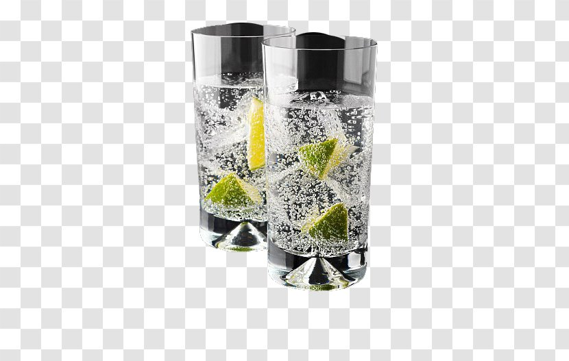 Gin And Tonic Cocktail Vodka Water - Carbonated - Lemon Ice Transparent PNG