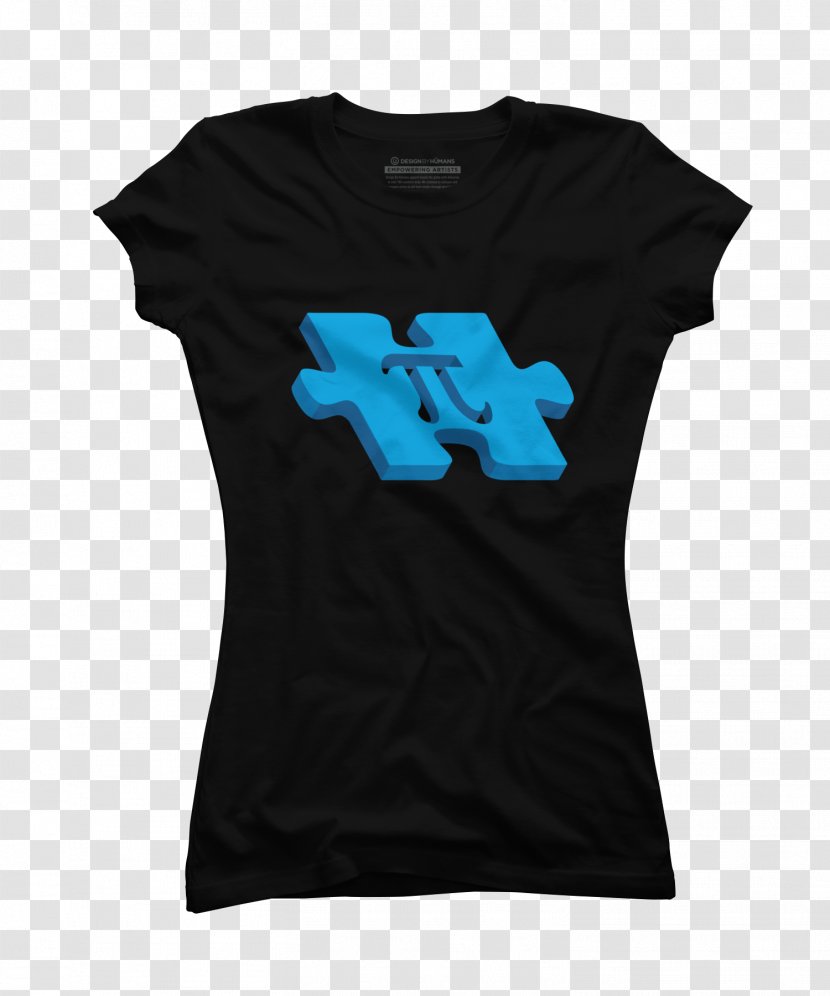 T-shirt Turquoise Electric Blue Teal - Sleeve - Piña Colada Transparent PNG