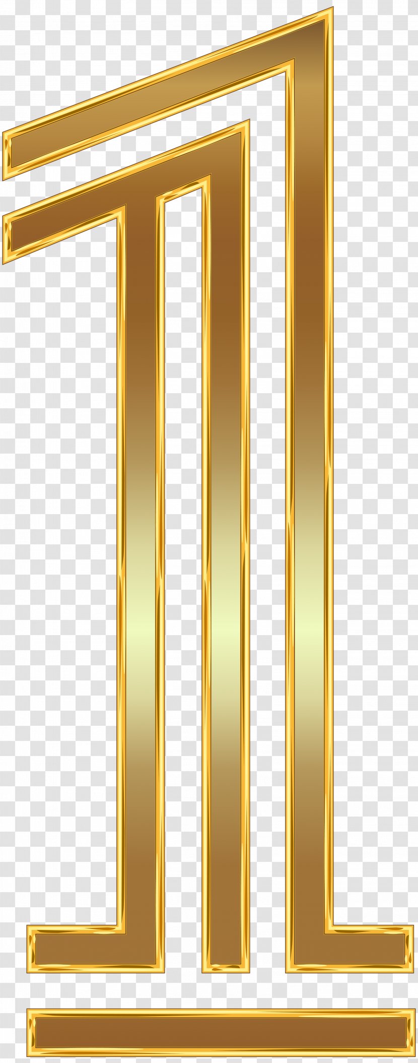 Microsoft PowerPoint Clip Art - Gold - Number One Transparent PNG