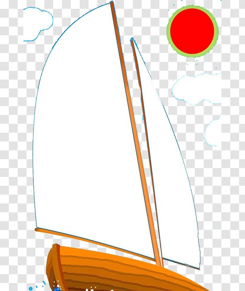 Sailing Ship Sailboat - Hand Drawn Transparent PNG