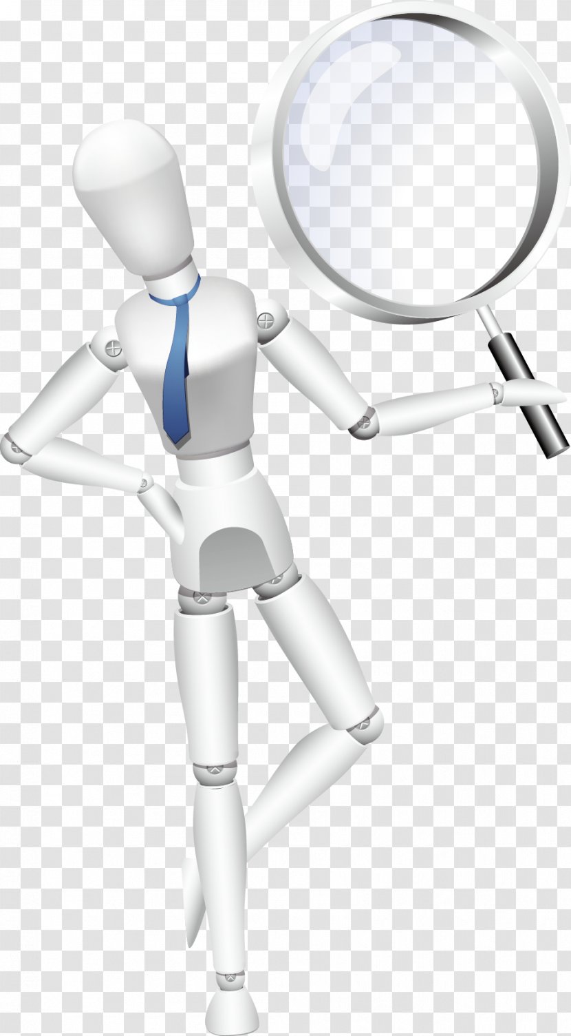 Magnifying Glass - Monochrome - Hold The Transparent PNG