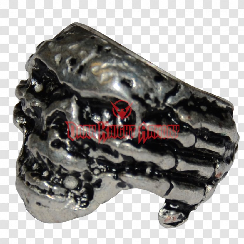 Skull Silver Metal Jewellery Ring - Hand Transparent PNG