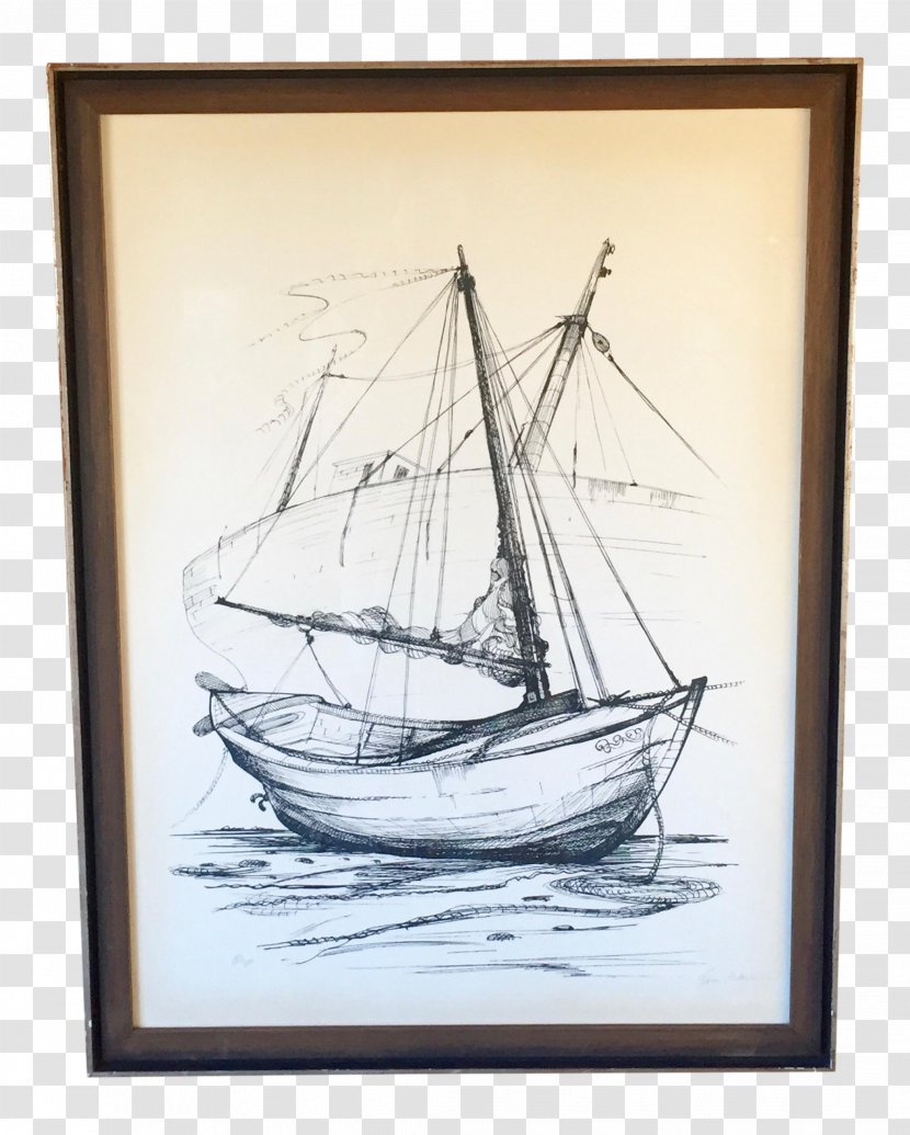 Sailboat Brigantine Drawing Painting - Ship - Sail Transparent PNG