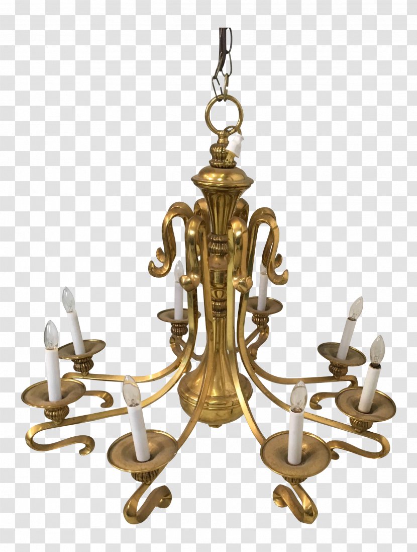 Chandelier Brass Table Mid-century Modern Incandescent Light Bulb - Ceiling Transparent PNG