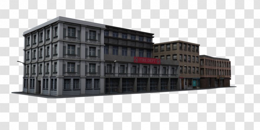 Facade Commercial Building Product Condominium - City Block Transparent PNG