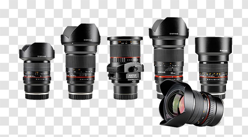 Camera Lens Canon EF Mount Samyang T-S 24mm F/3.5 ED AS UMC Sony E-mount Optics - Optical Instrument - A7 Transparent PNG