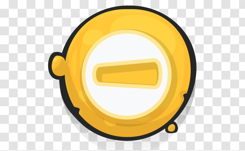 Download - Yellow - Delete Button Transparent PNG