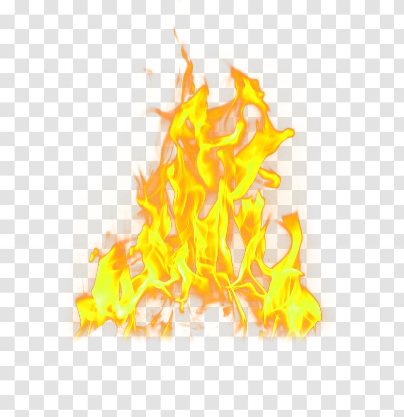 Fire Flame Light - Yellow - Simple Effect Element Transparent PNG