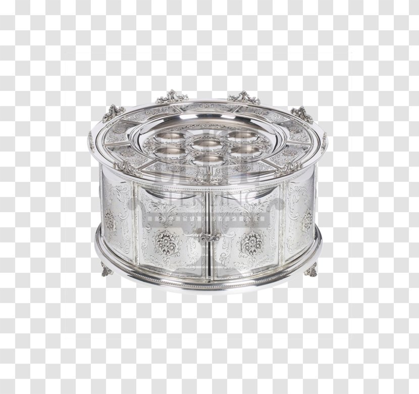 Passover Seder Plate Jewish Ceremonial Art Holiday - Sterling Silver - Judaism Transparent PNG