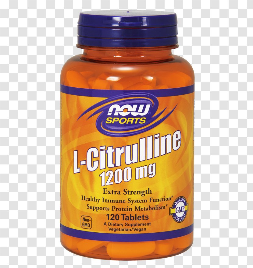 Dietary Supplement Now Foods L-Citrulline Tablet Capsule - Bodybuilding - Urea Cycle Glutamine Transparent PNG