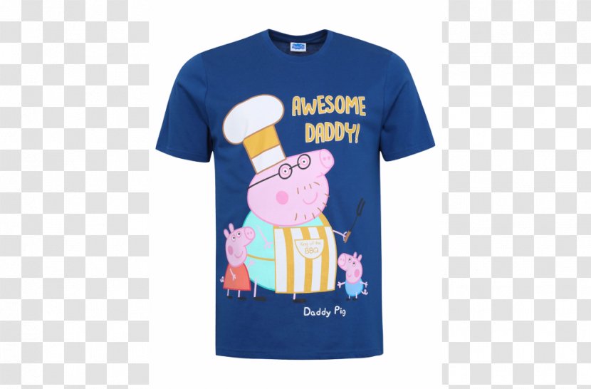 T-shirt Daddy Pig Mummy Father - Active Shirt Transparent PNG