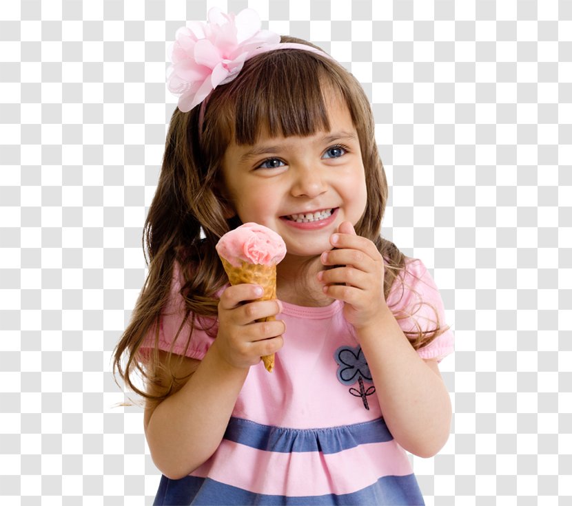 Ice Cream Cones Waffle Eating - Frame - CHILD Transparent PNG