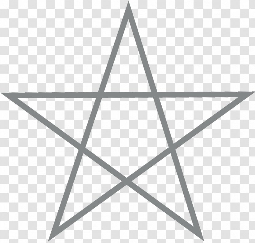 Pentagram Pentacle Star Polygon Symbol Triangle - Wicca Transparent PNG