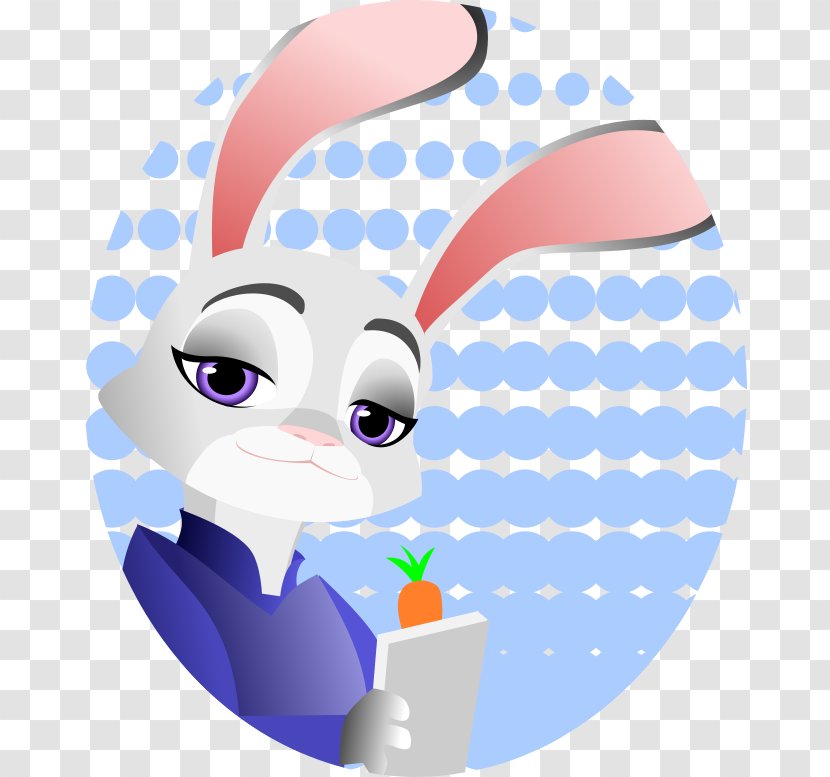 Rabbit Lt. Judy Hopps Gideon Grey Drawing White-tailed Deer - Nose Transparent PNG