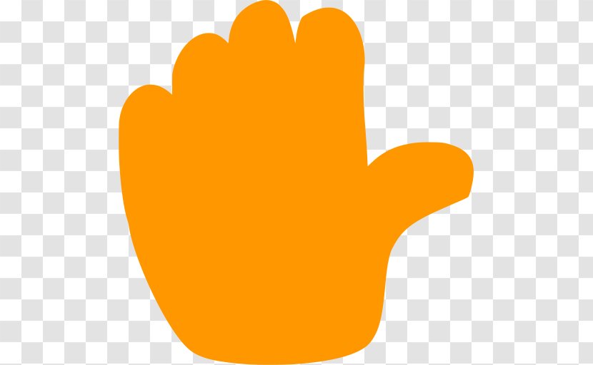 Background Orange - Gesture Hand Transparent PNG