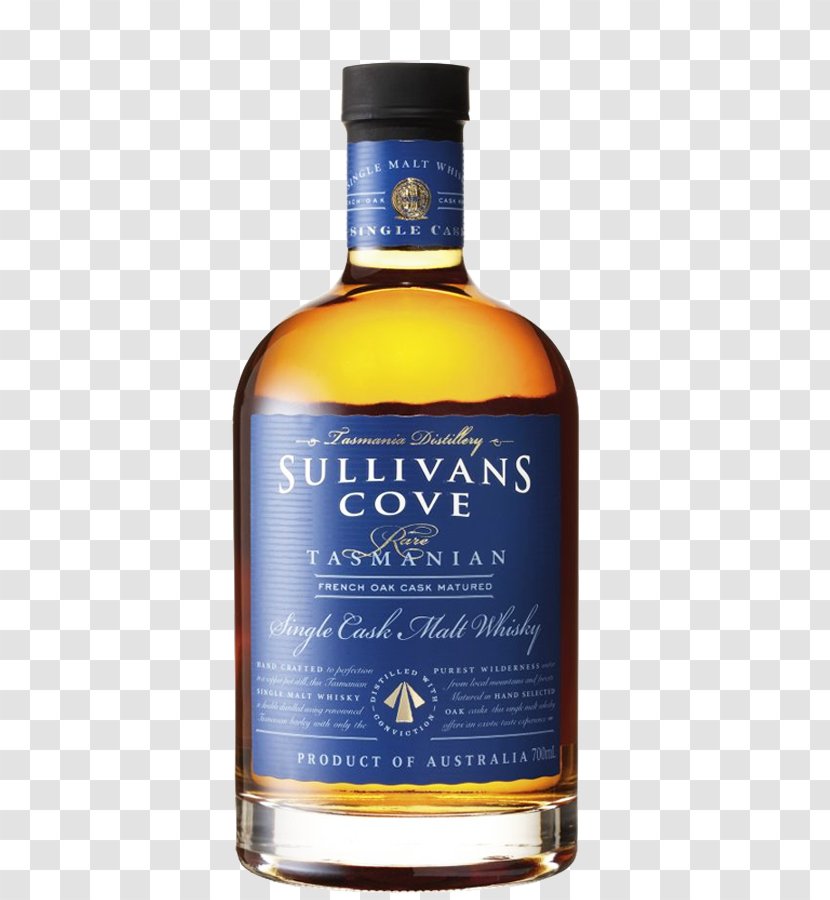 Liqueur Whiskey Single Malt Whisky Sullivans Cove Scotch - Alcoholic Beverage - Bottle Transparent PNG