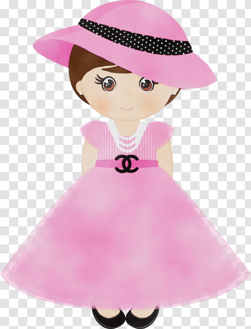 Pink Cartoon Costume Accessory Hat Headgear - Doll Transparent PNG