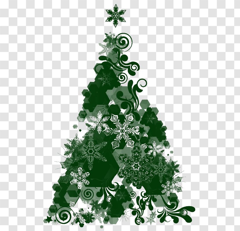 Christmas Tree Cartoon - Pine - Evergreen Conifer Transparent PNG